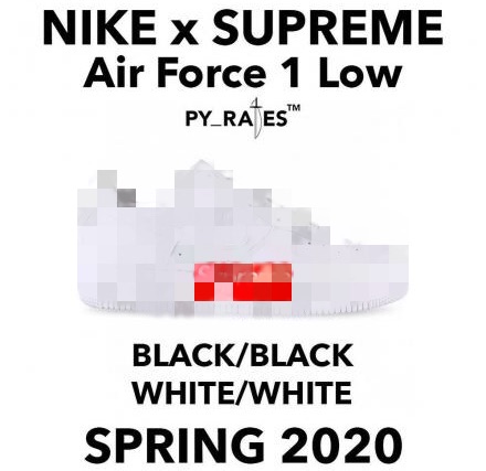 Supreme×NIKEのエアフォース ワン ロウが2020年に発売?